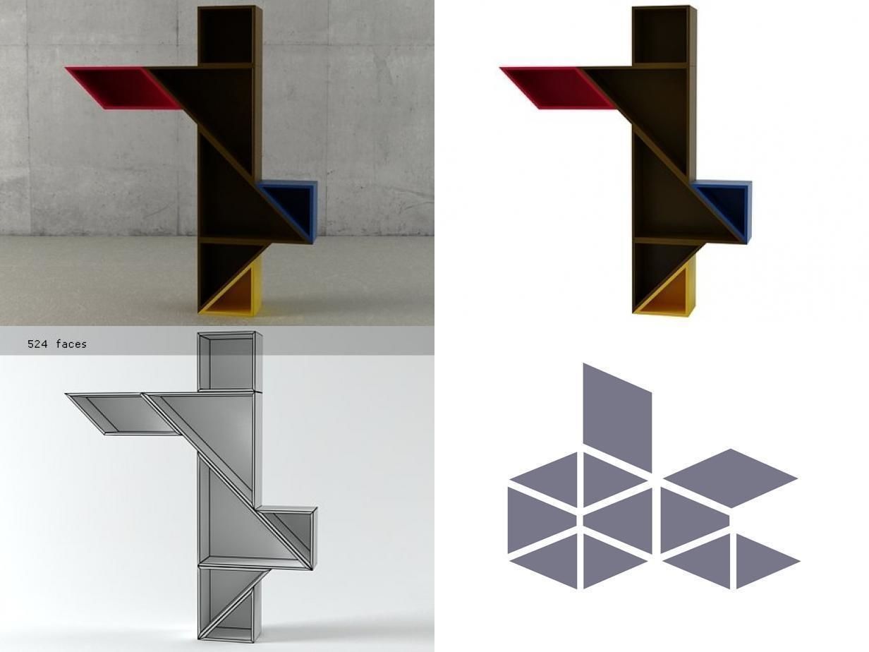 Tangram 3D model