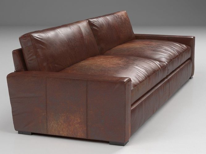 10 Maxwell Leather Sofa Cgtrader
