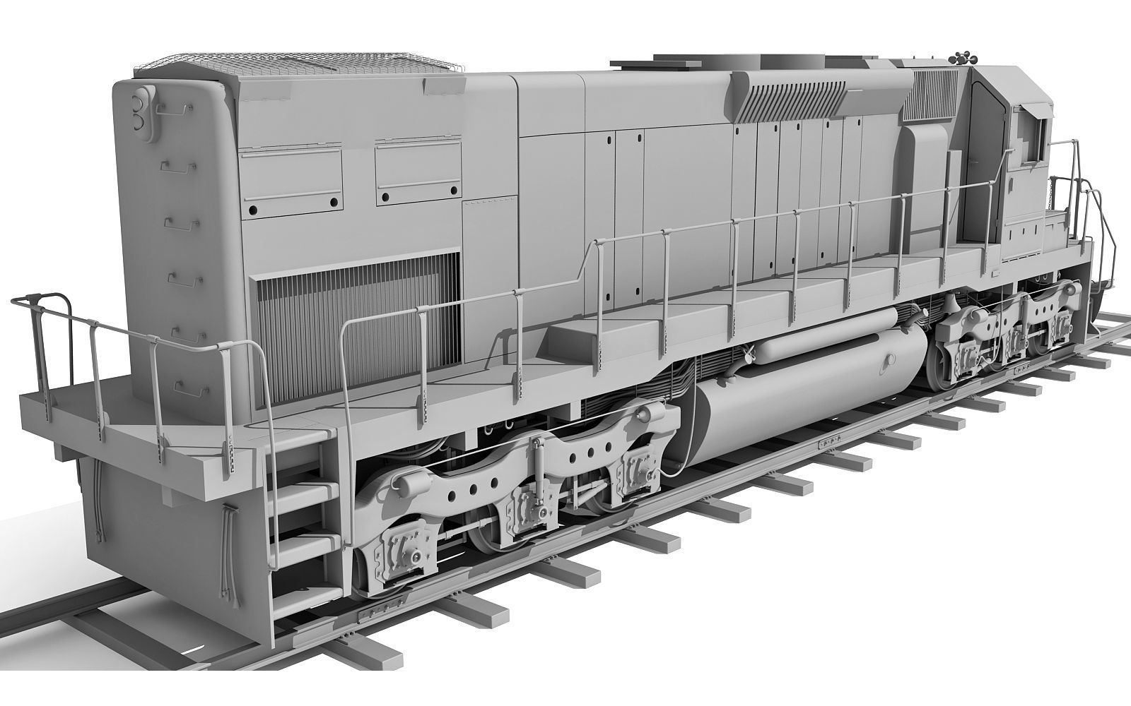 Train Locomotive 033 3D model | CGTrader