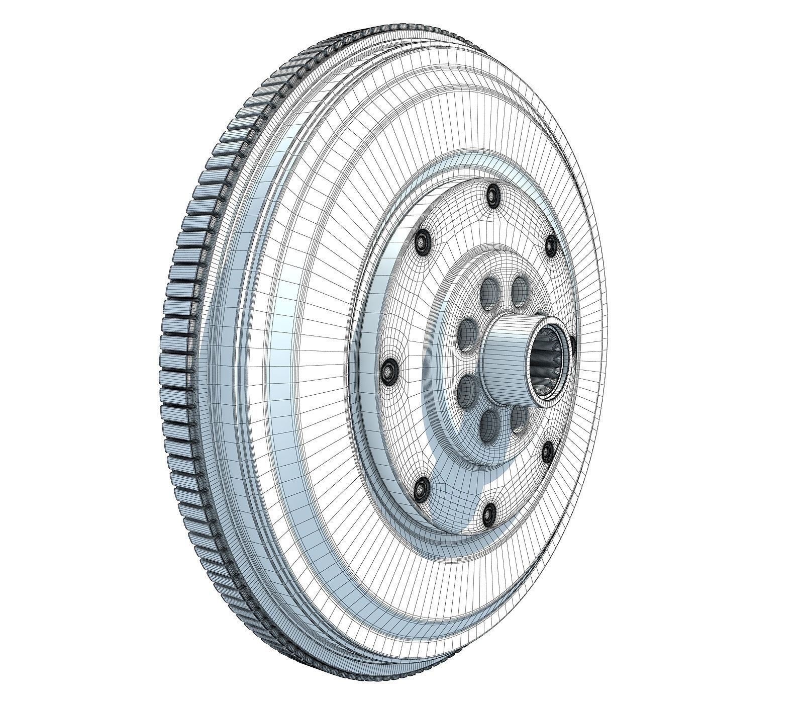 Engine Flywheel 019 3D model CGTrader
