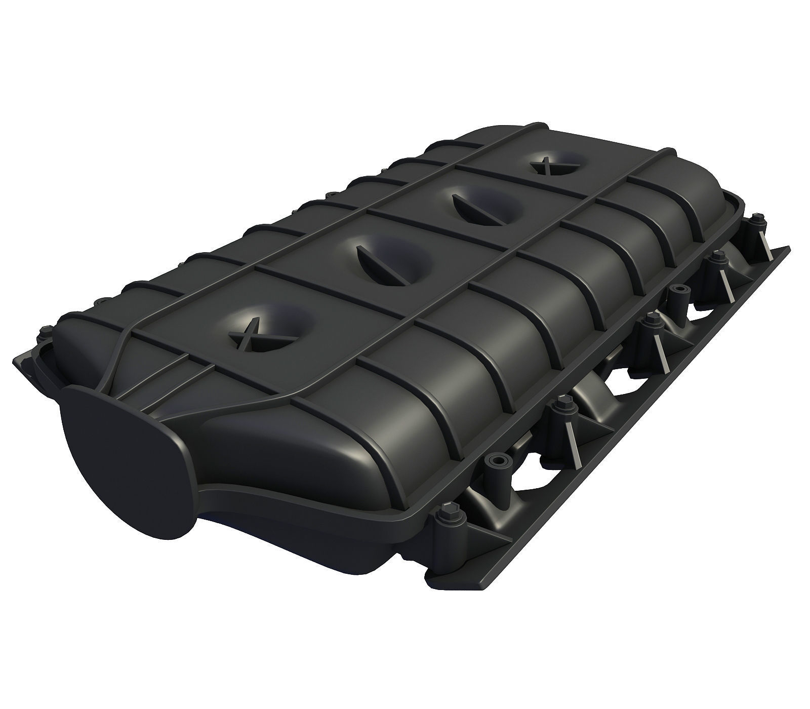 Black Car Engine Cover 3D model CGTrader