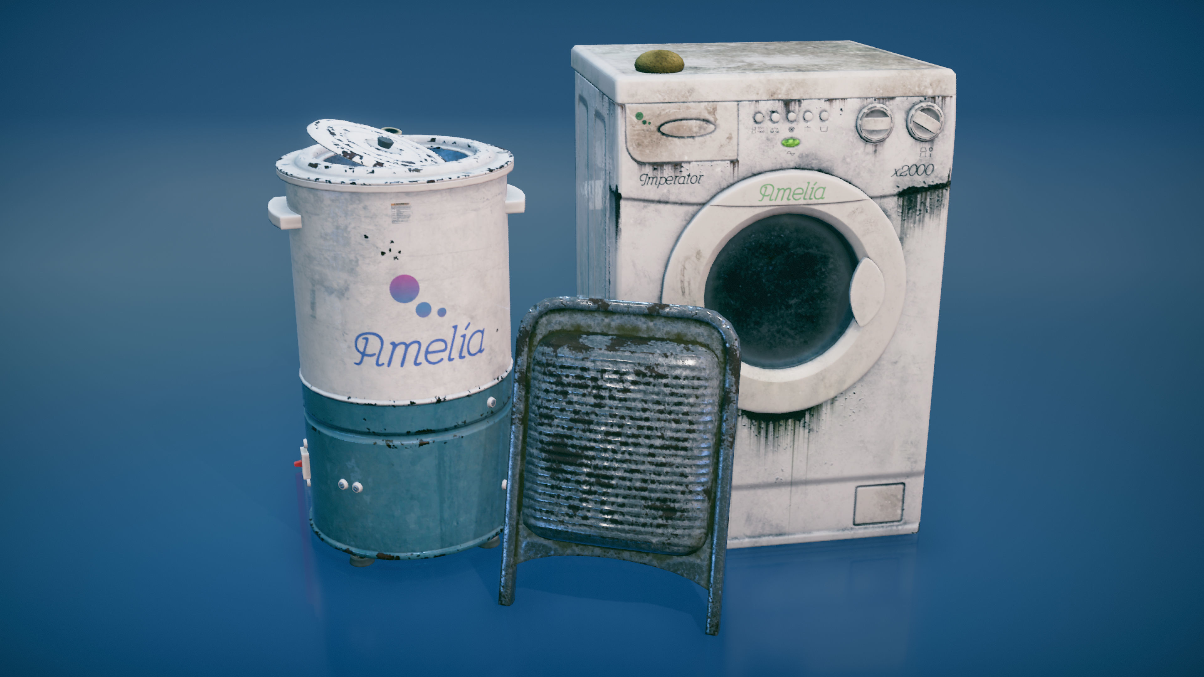3D model Modern washing machines VR / AR / lowpoly CGTrader