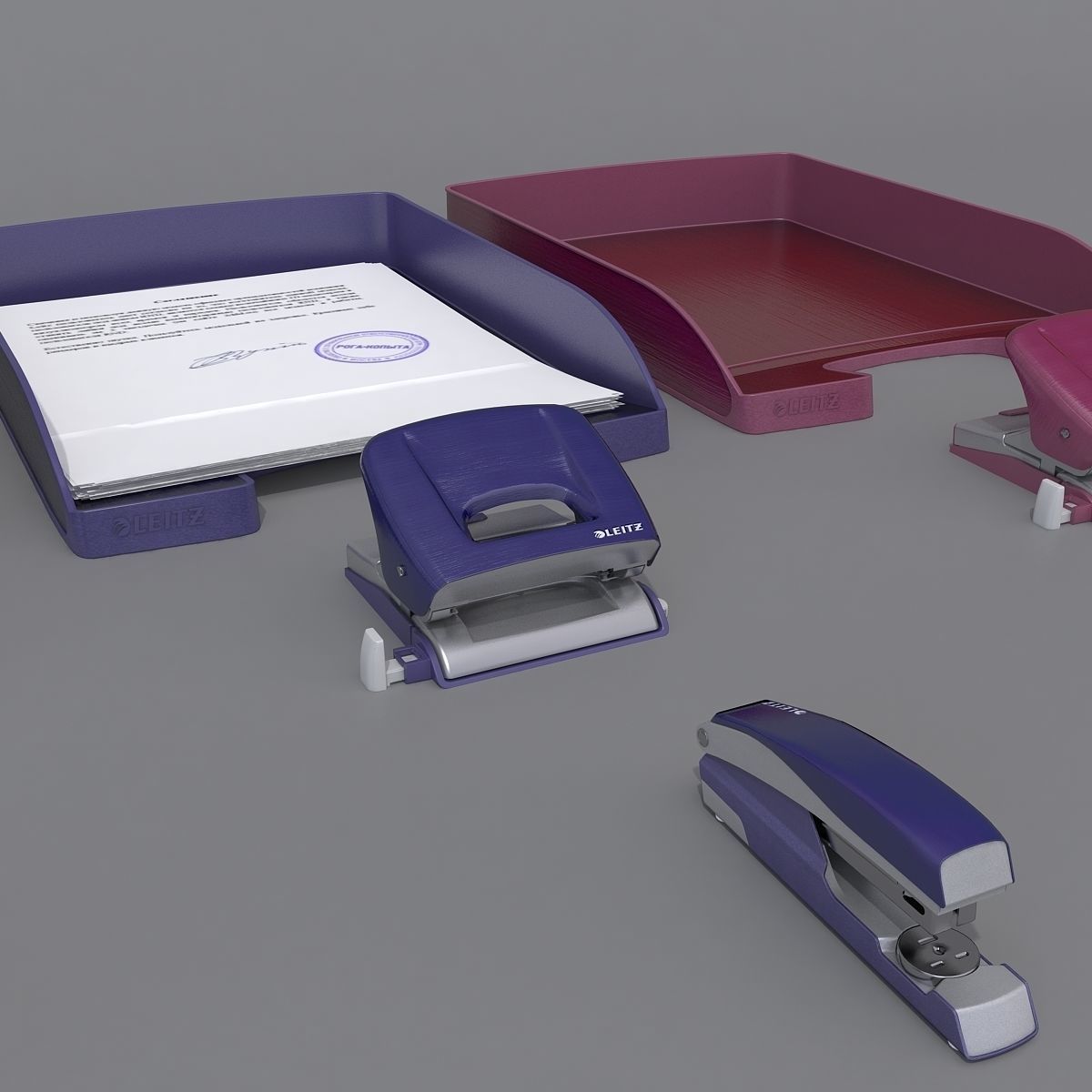Leitz Office Accessories Model Cgtrader Leitz Office Accessories Model Max Obj Mtl Fbx 4