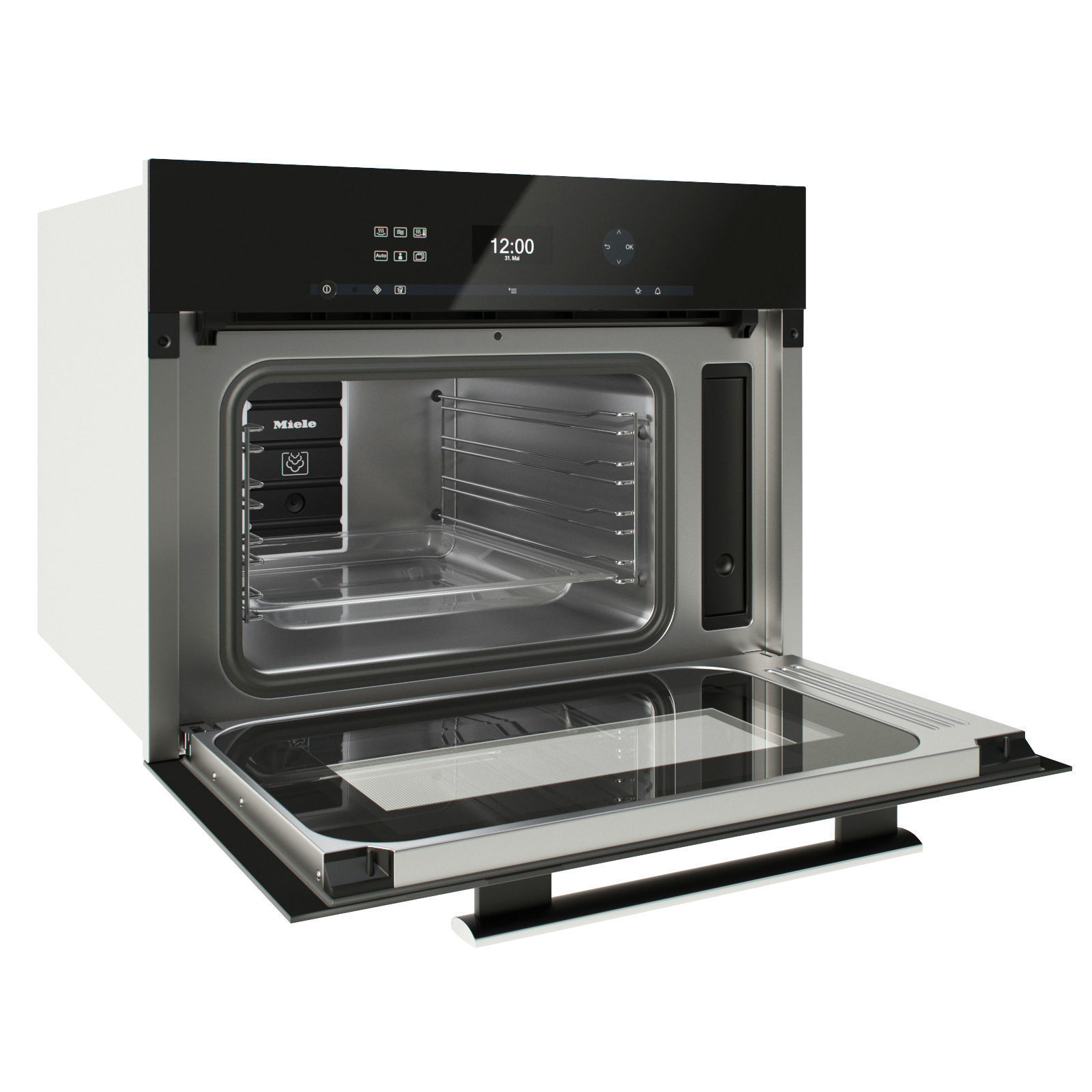 Steam oven with microwave Miele DGM 6401 3D model CGTrader