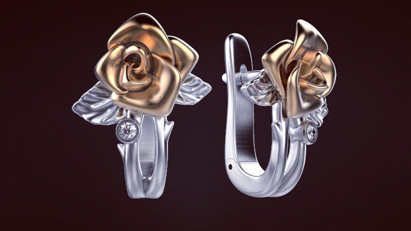 Rose Earrings