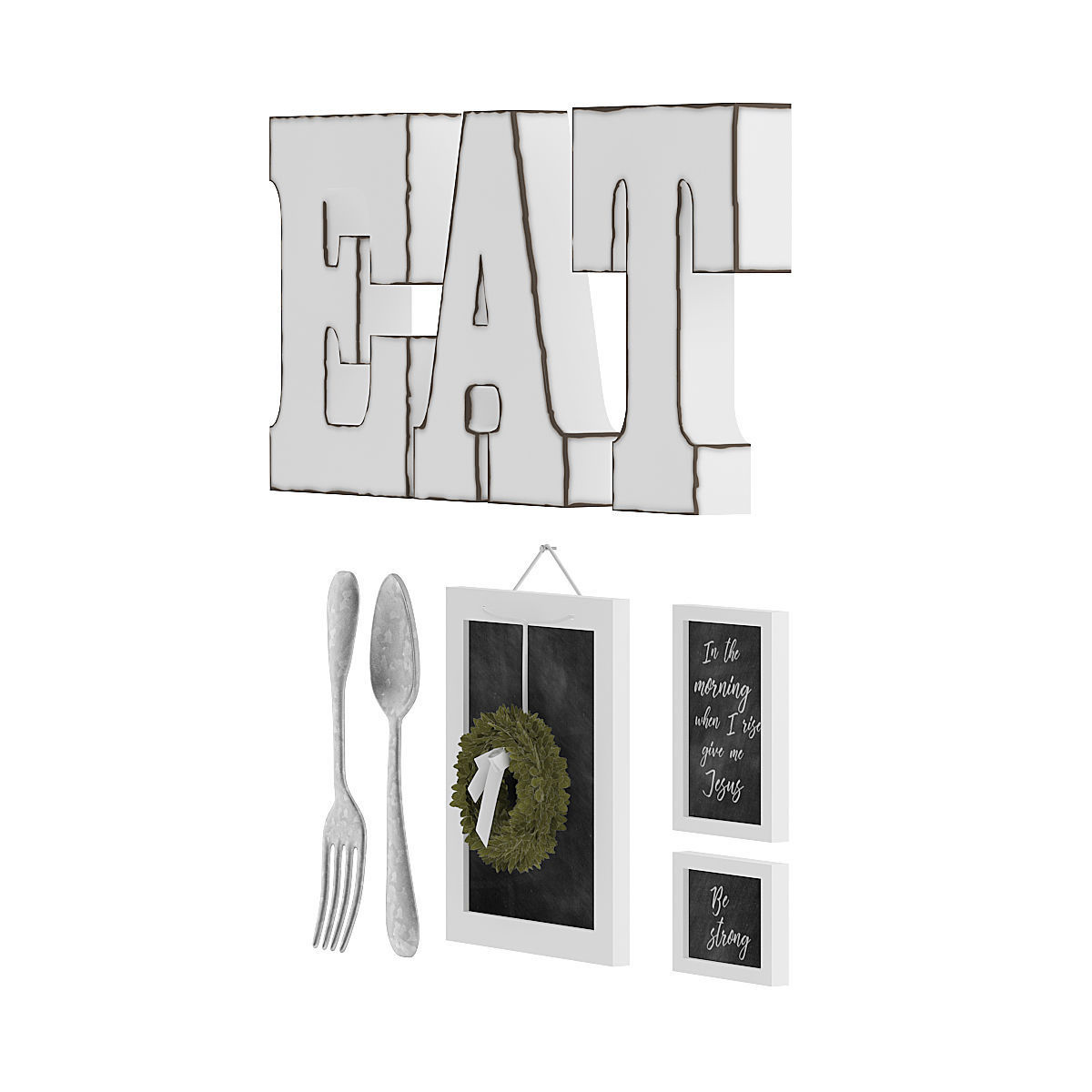 Kitchen Wall Decoration 3D model CGTrader