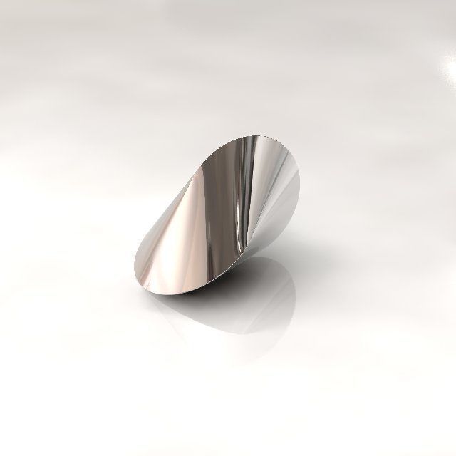 Oloid gold ring 3D model 3D printable | CGTrader