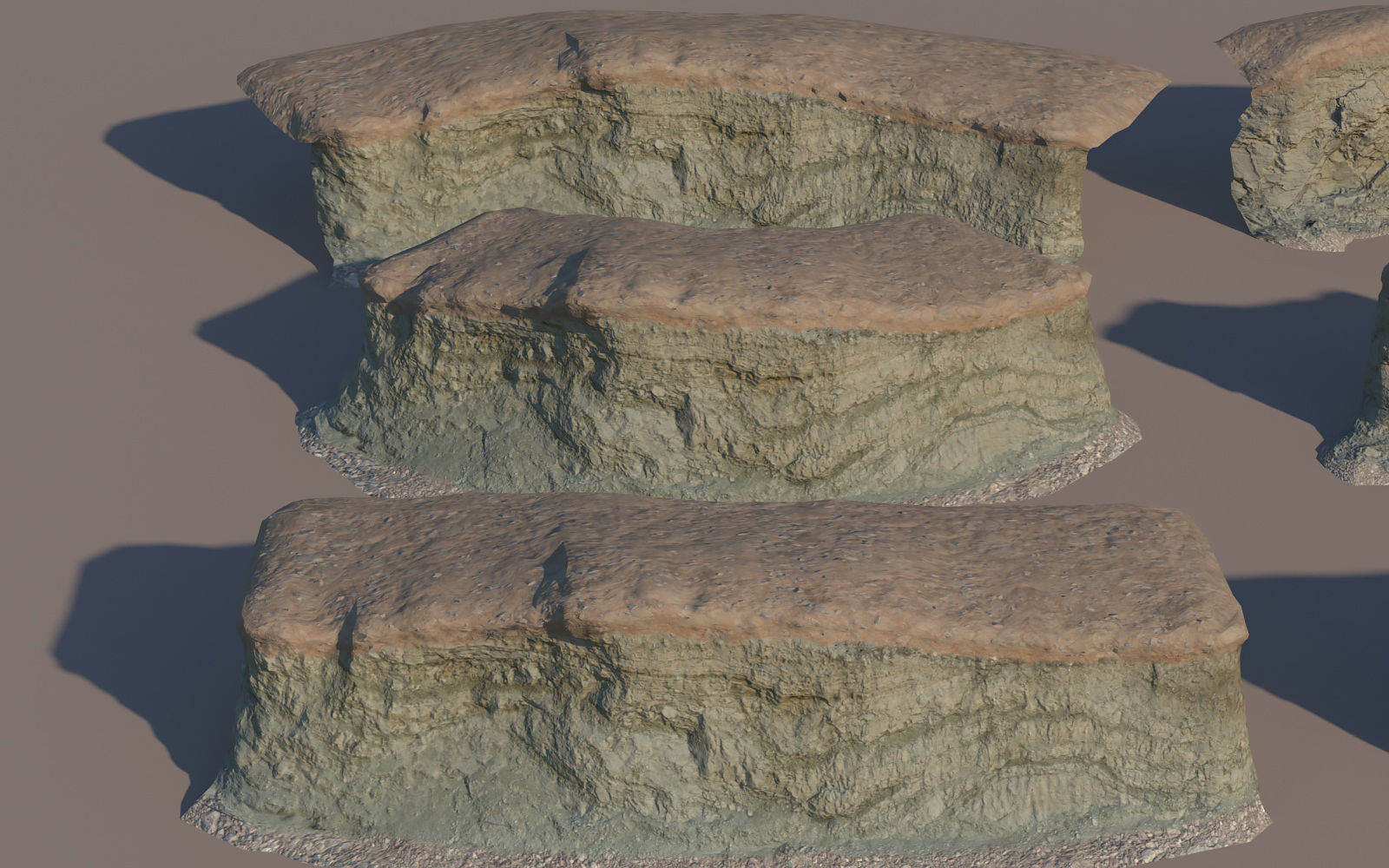 3D model Modular cliffs VR / AR / low-poly | CGTrader