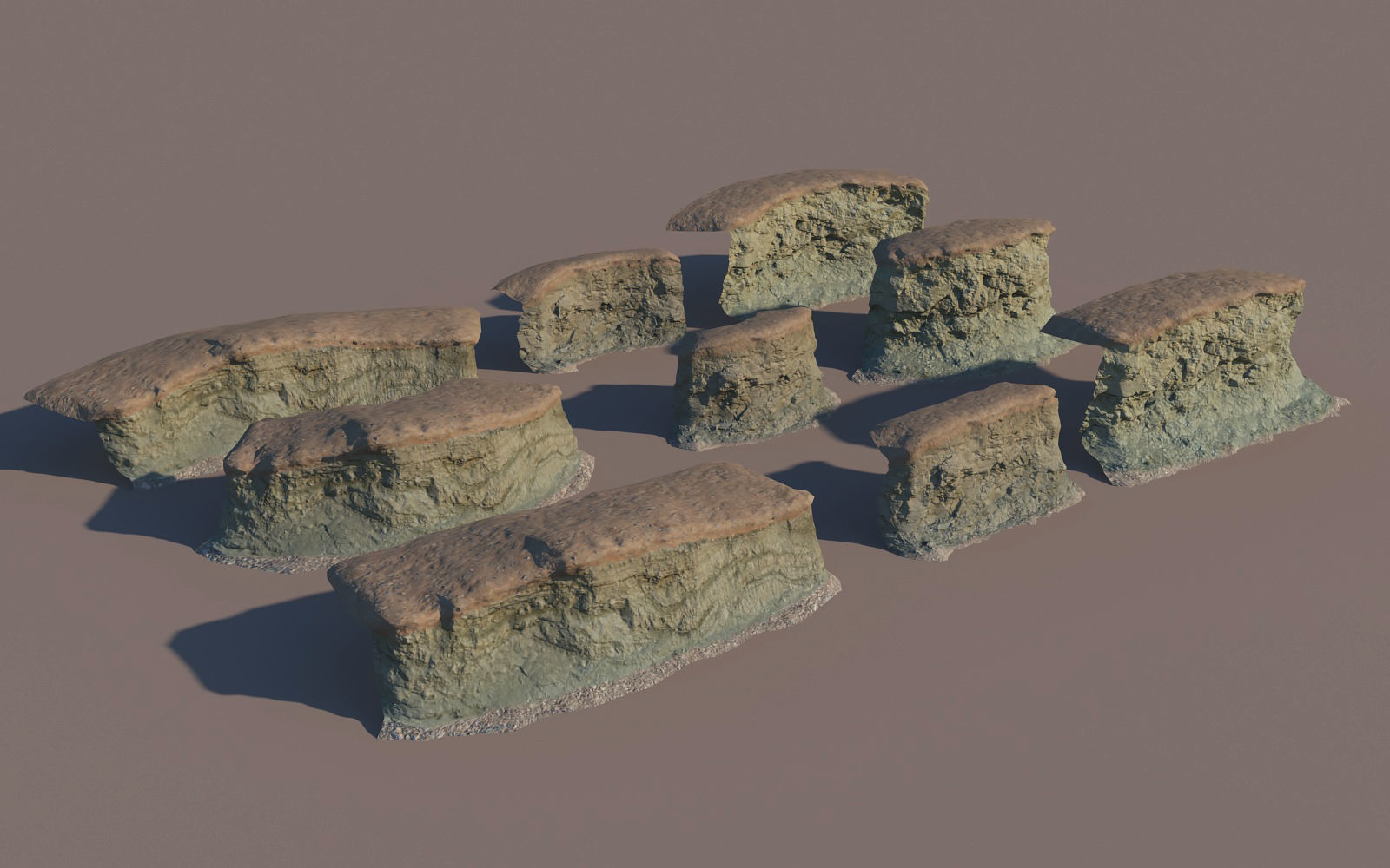 3D model Modular cliffs VR / AR / low-poly | CGTrader