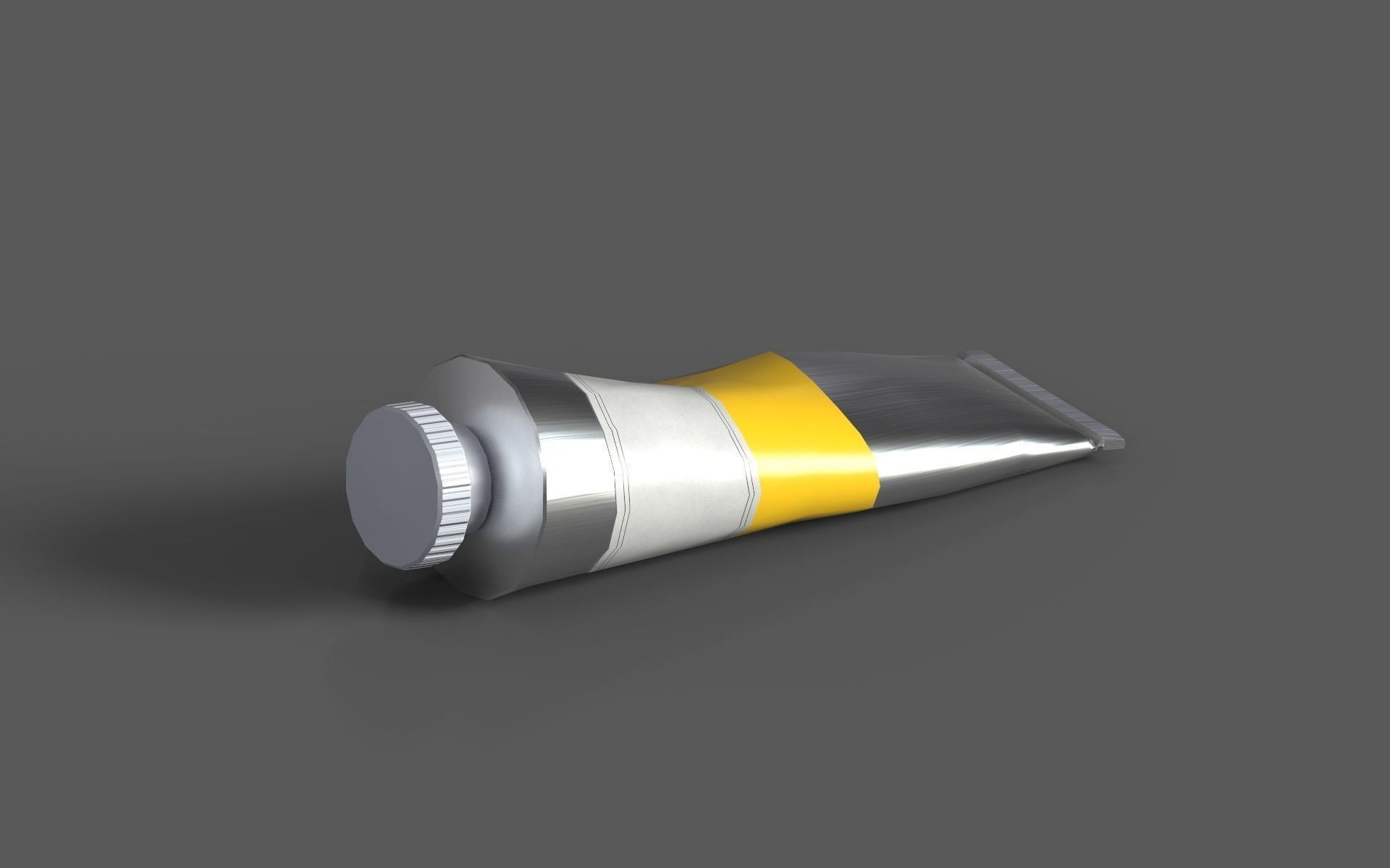 Oil Paint Tube Used 3D model CGTrader