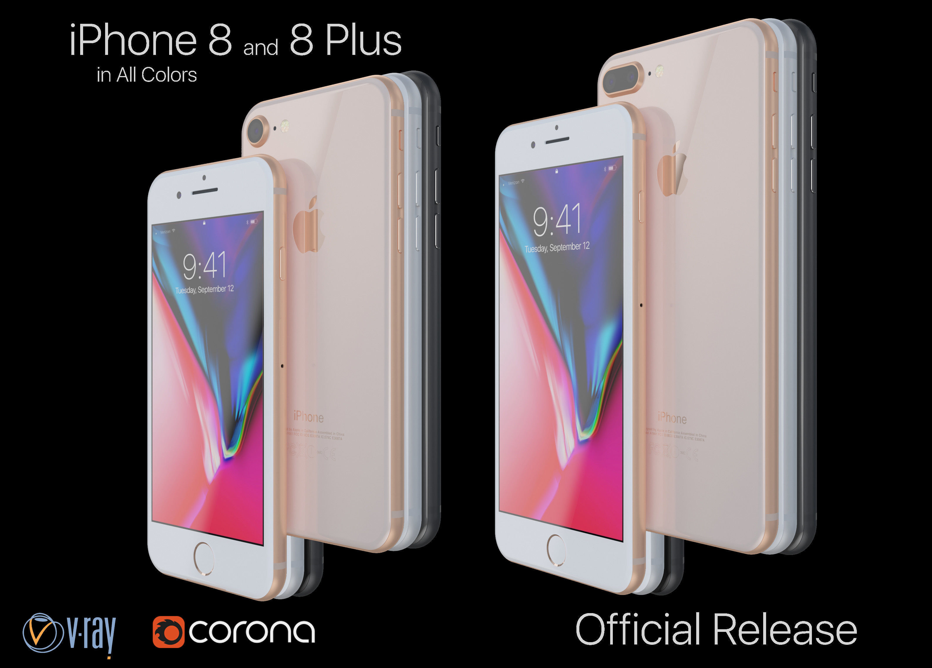 Apple iPhone 8 and 8 Plus Collection in All Color Official