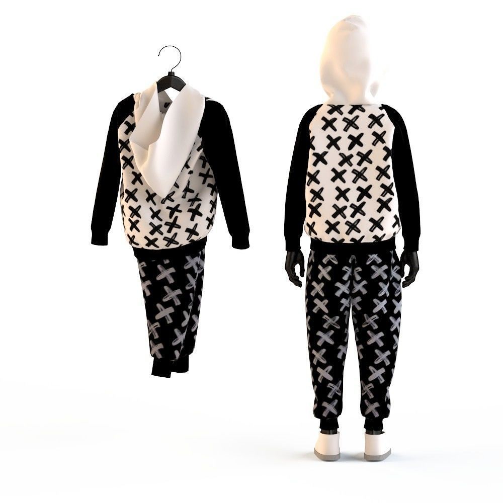 Child Baby boy knitted suit 3D model CGTrader