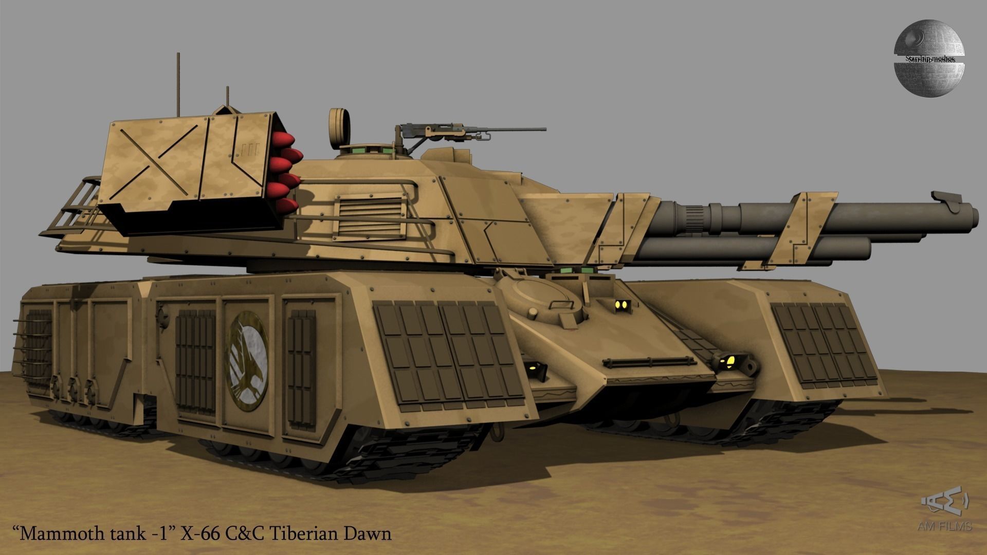 Mammoth tank X66 GDI MBT 3D CGTrader