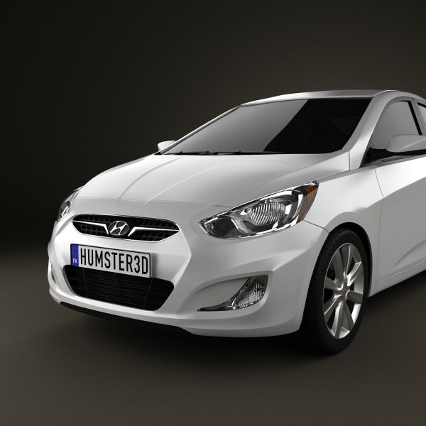 Hyundai accent 3d model