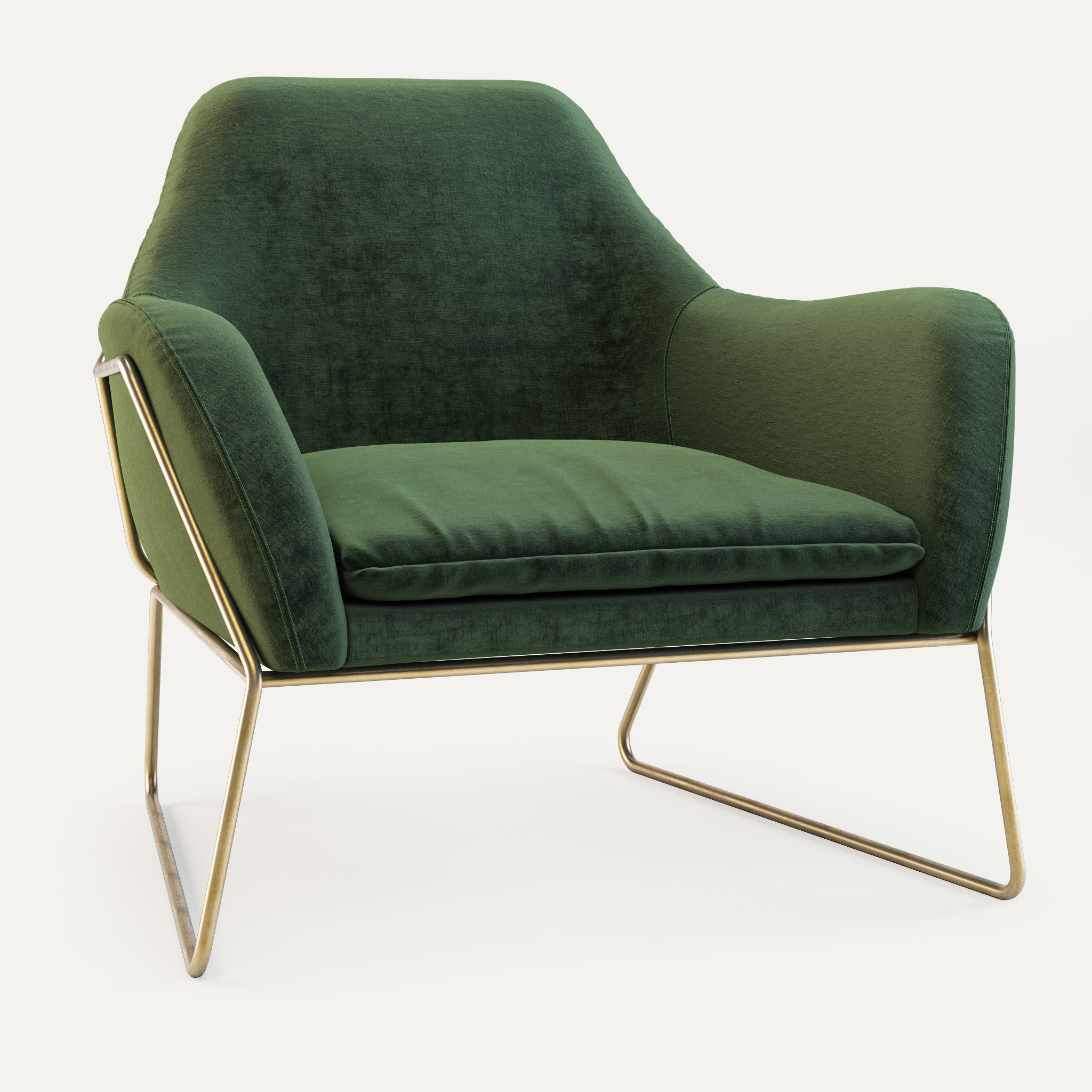 Made Frame Armchair 3D model CGTrader