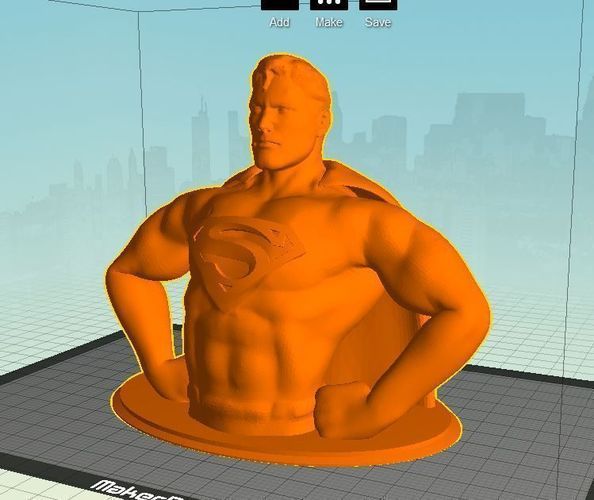 Superman Bust HD 10MB free 3D Model 3D printable .stl - CGTrader.com