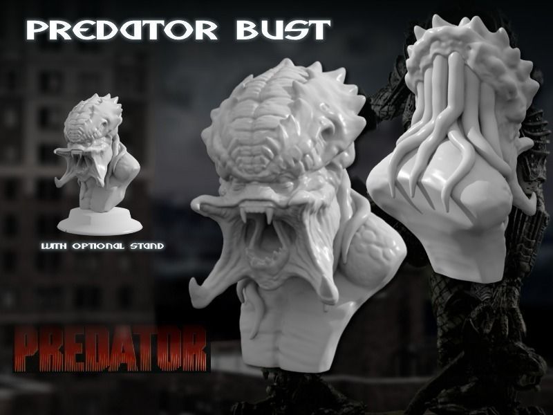 Predator Bust Sculpt HD