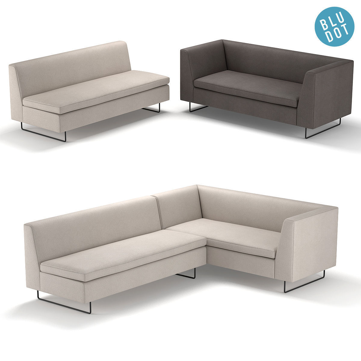 Blu Dot Bonnie And Clyde Sofa Model