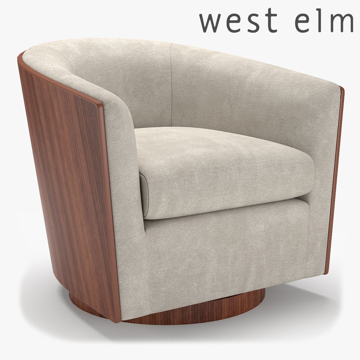 west elm luther swivel