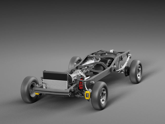 3D model Chassis Toyota Tundra Pickup | CGTrader