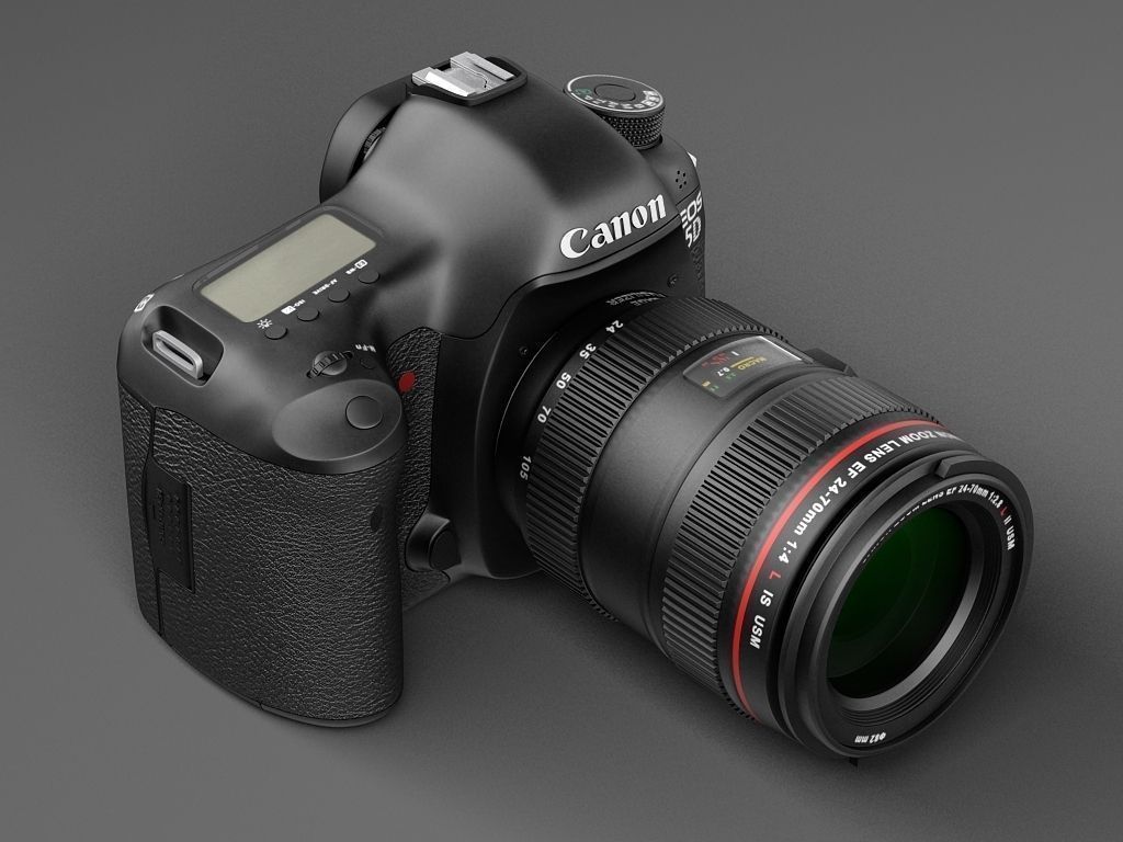 Canon EOS 5d Mark III Photo Camera 3D model CGTrader