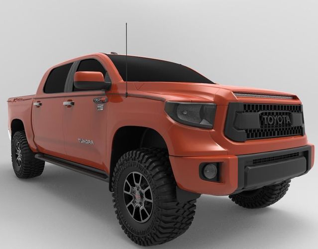 Model 2018 Toyota Tundra Trd Pro Edition Cgtrader