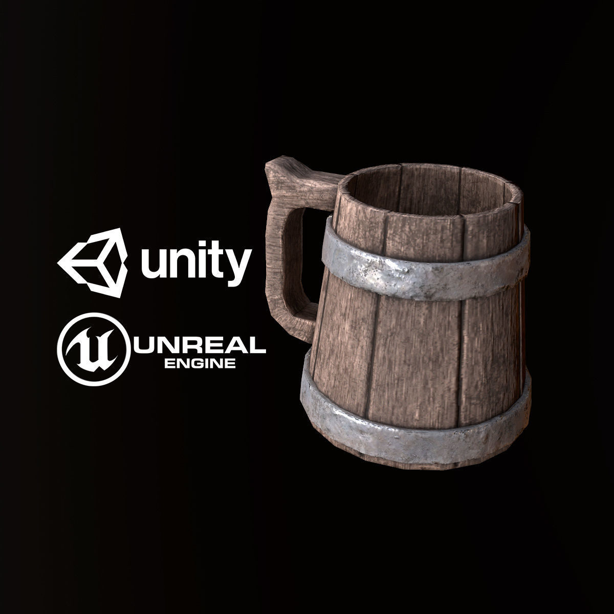 Tankard Mug Cup - PBR Game Ready