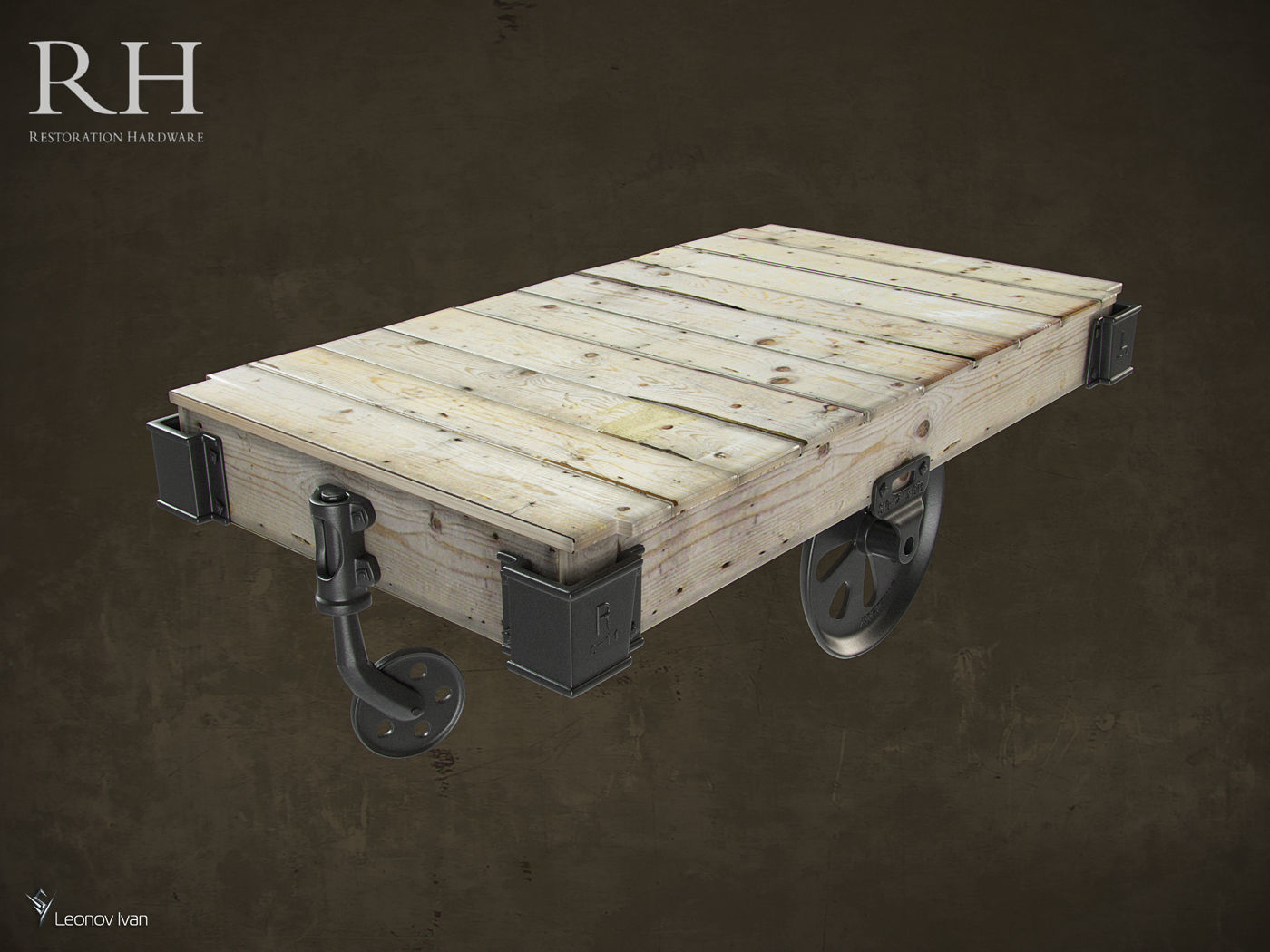 Furniture Factory Cart 3D model CGTrader