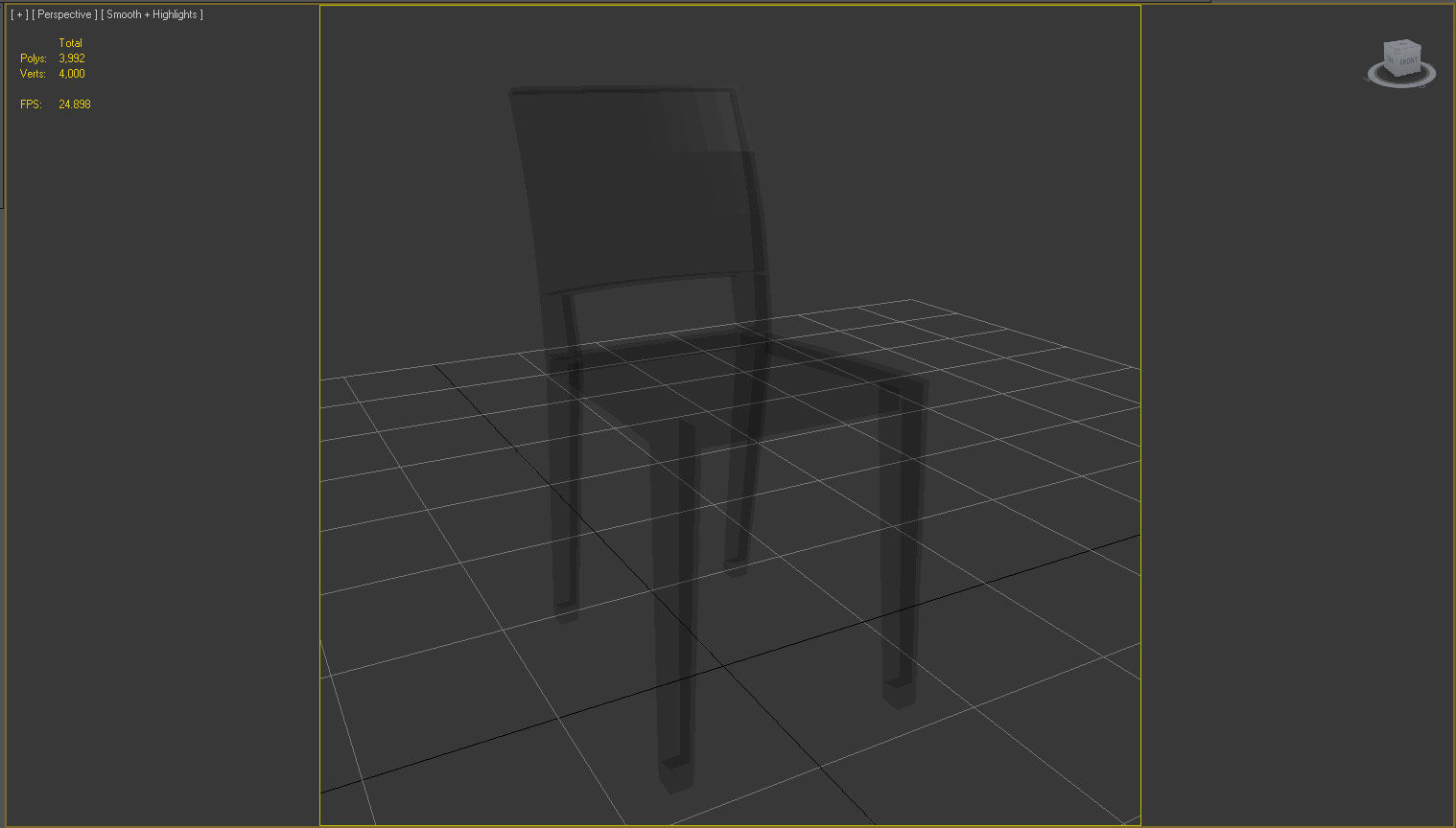 3D model Kartell Invisible Side Chair VR / AR / lowpoly CGTrader