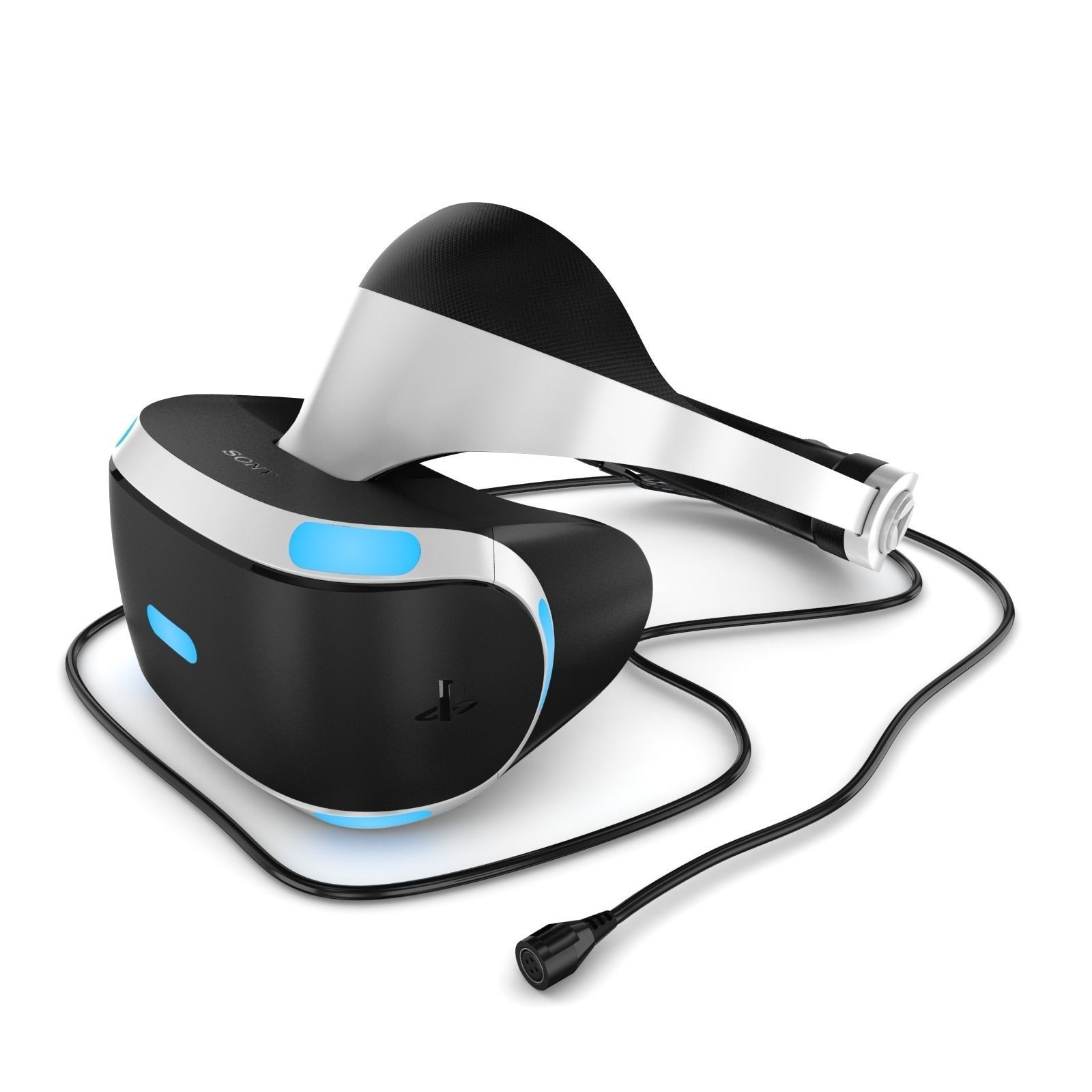 New Sony Playstation Virtual Reality Headset 2017 3D model CGTrader