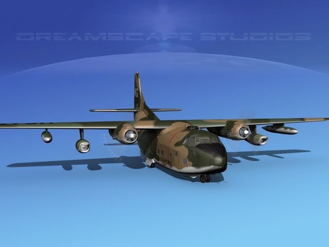 Fairchild C-123K Provider V08 3D model