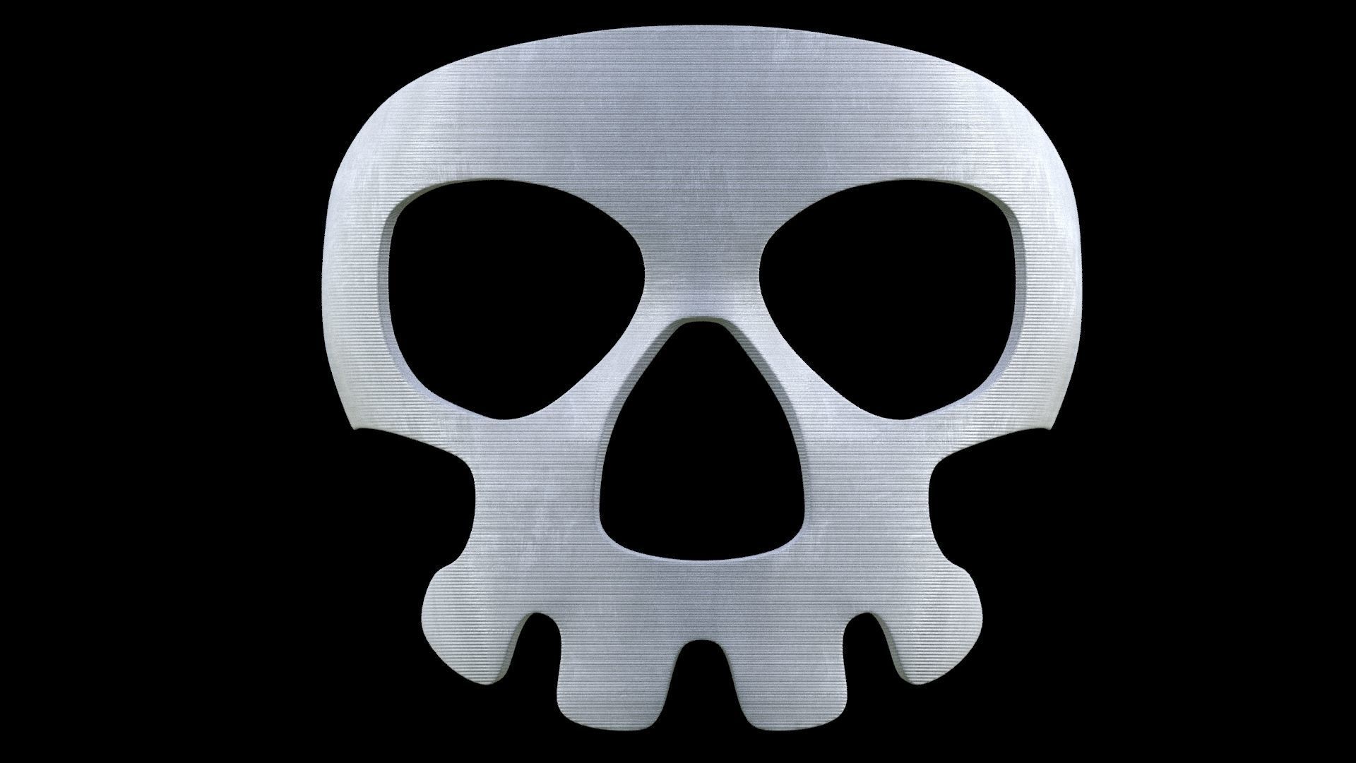 Printable Halloween Skull Mask 3D model 3D printable CGTrader