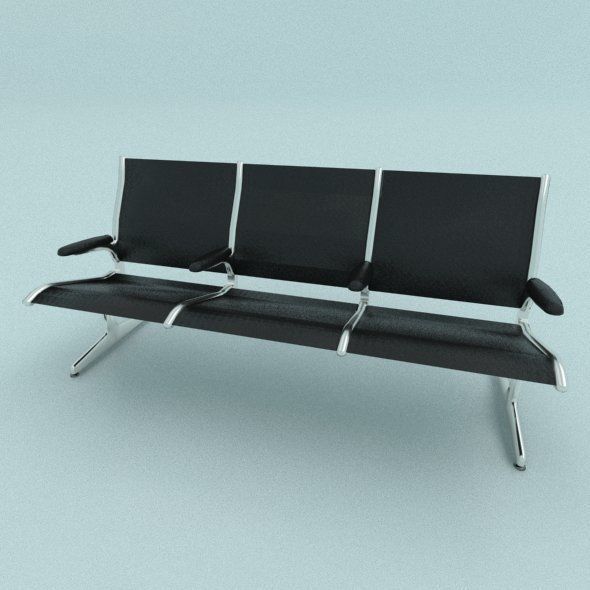 Herman Miller Eames Tandem Sling 3D model