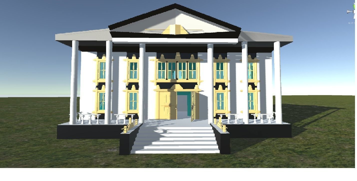 Villa Catherine on an Island for 3D games