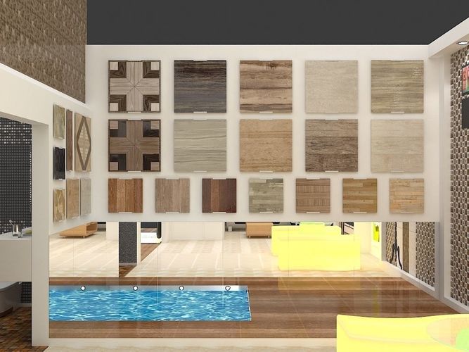 Exhibition 3d model 20x10 mtr 3 sides open Tiles-Ceramic Exhibition 3d model 20x10 mtr 3 sides open Tiles-Ceramic