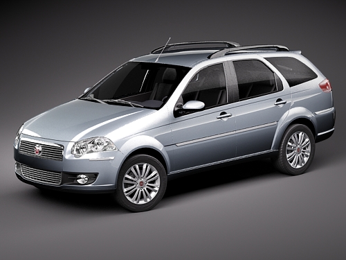 Fiat New Palio Weekend 2009 3D Model
