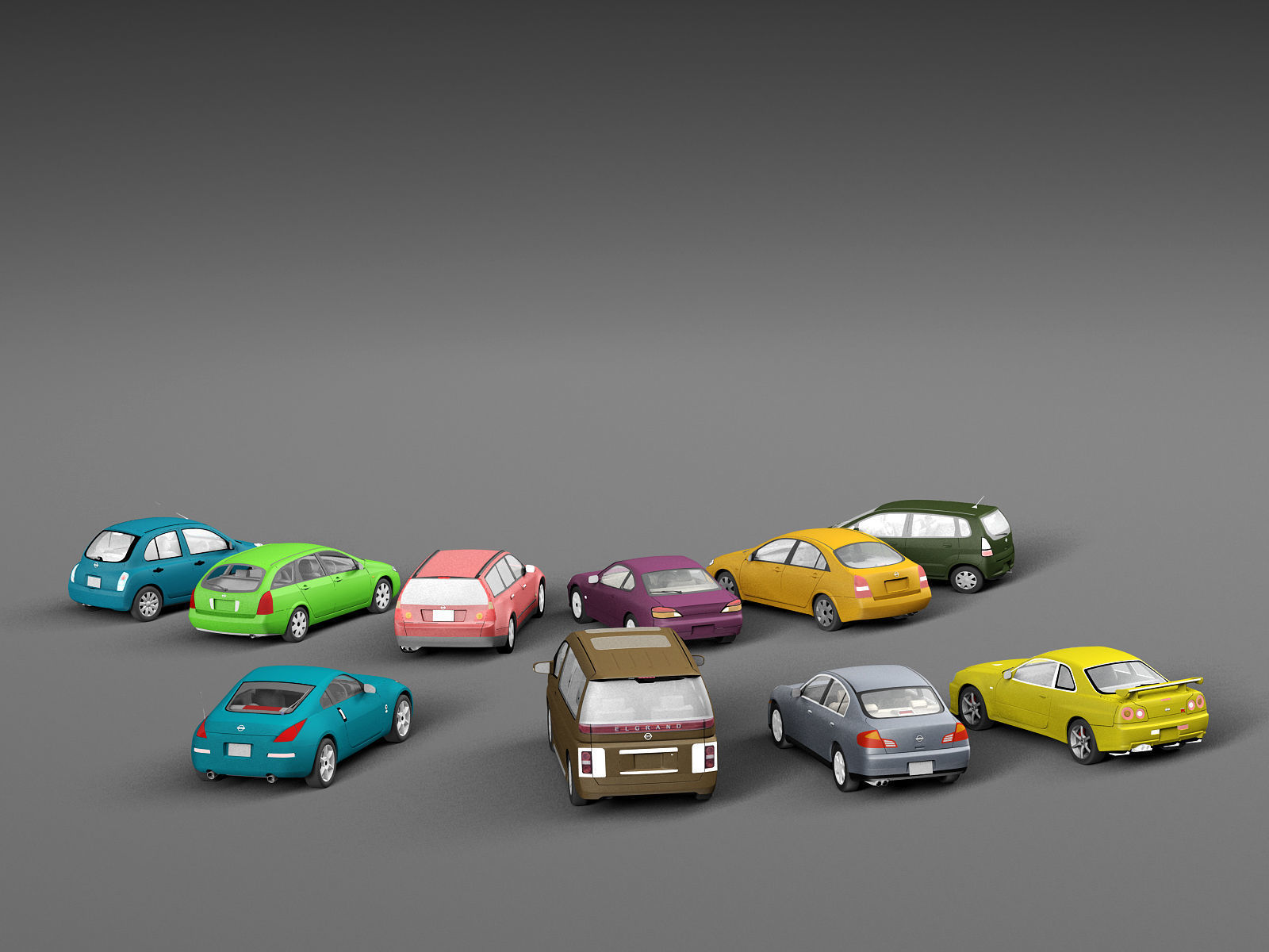 3D model Vehicle Packs cars Nissan VR / AR / lowpoly CGTrader