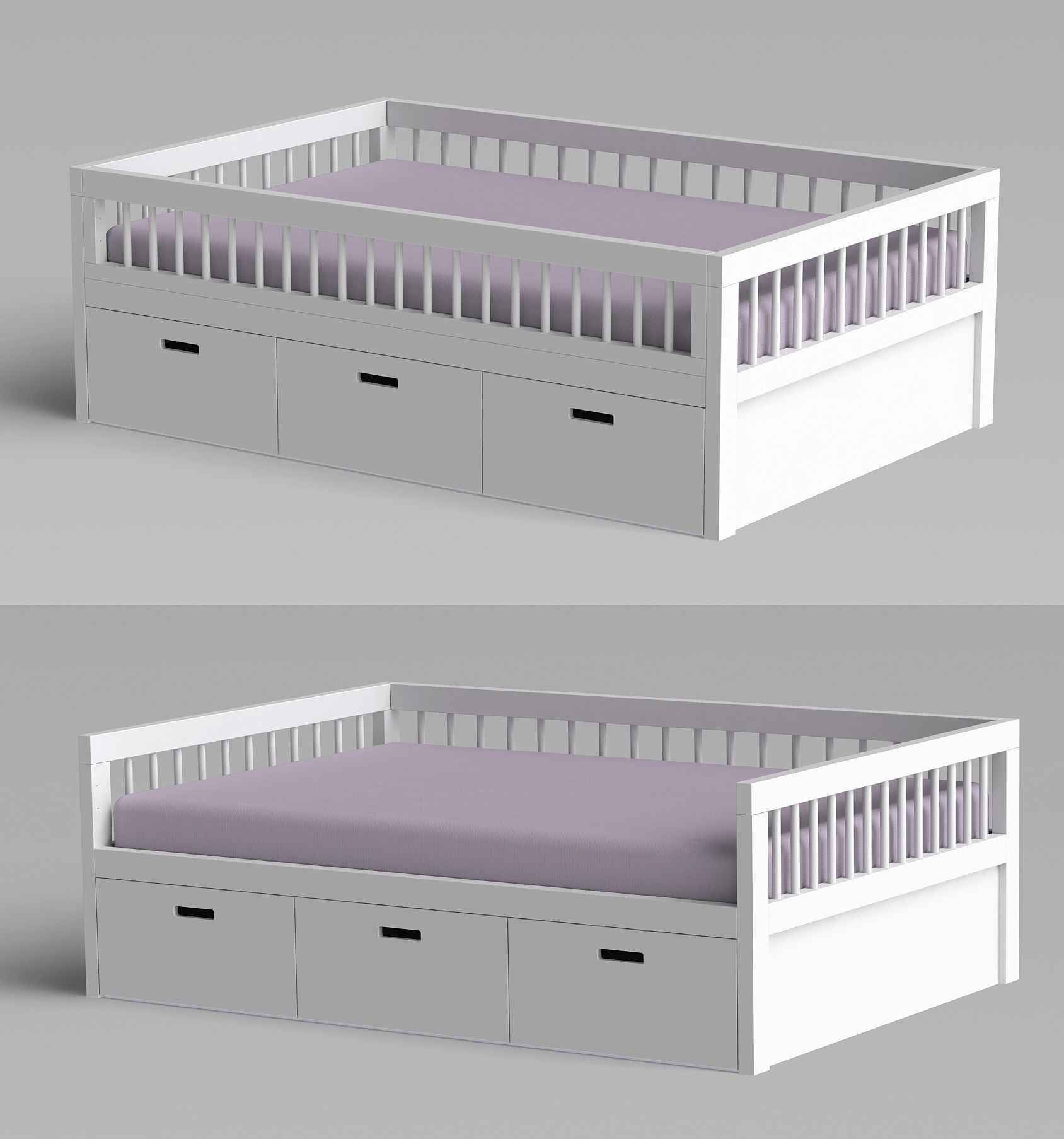 Bed Scandinavia without roof