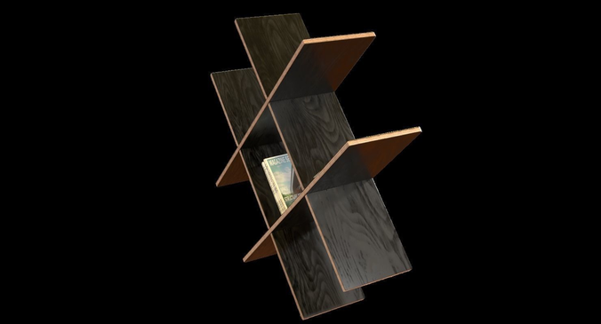 Diagonal Wall Bookshelves 3d Cgtrader Diagonal Wall Bookshelves 3d Model Obj Mtl 3ds Fbx Blend Dae 6