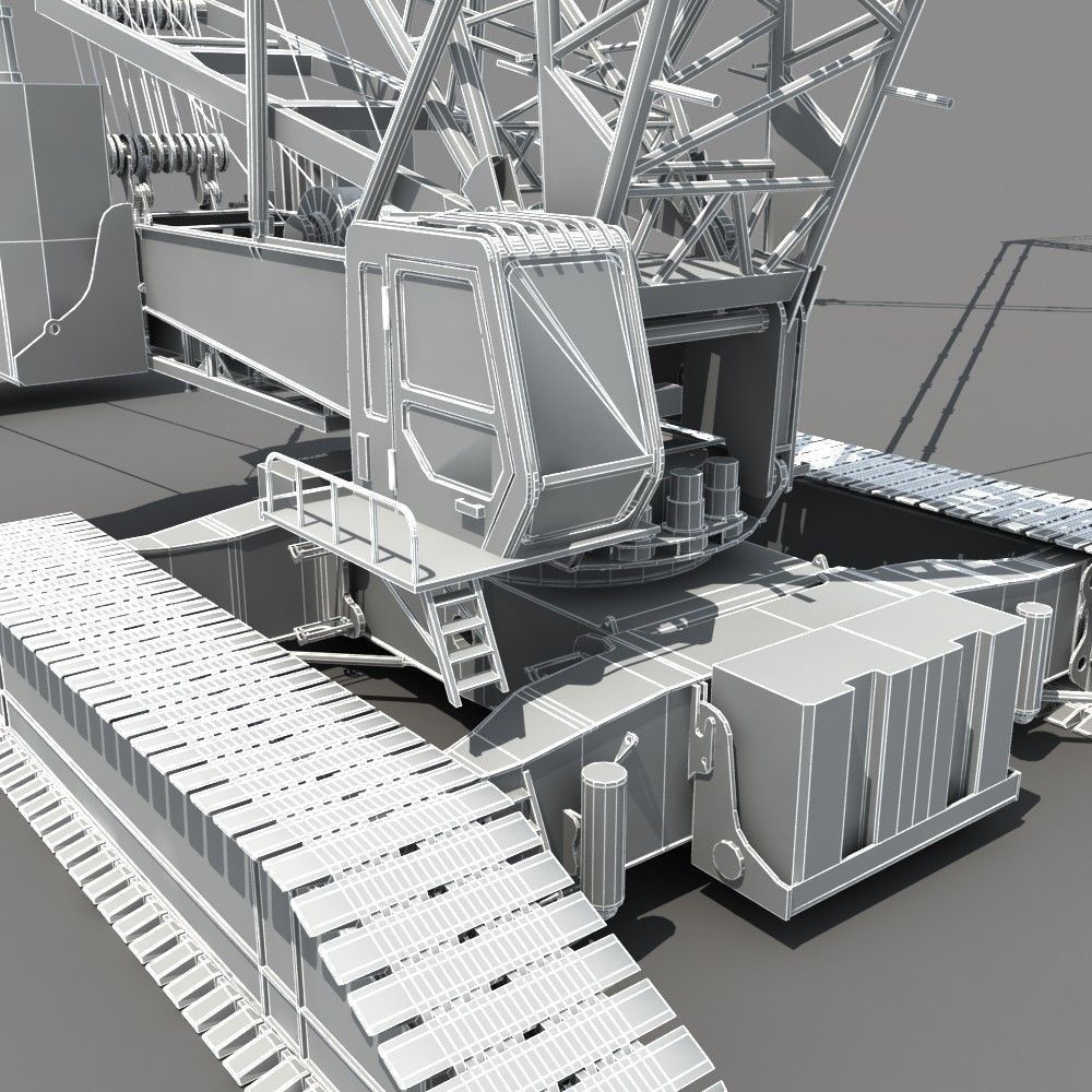 Crawler Crane 3D model | CGTrader