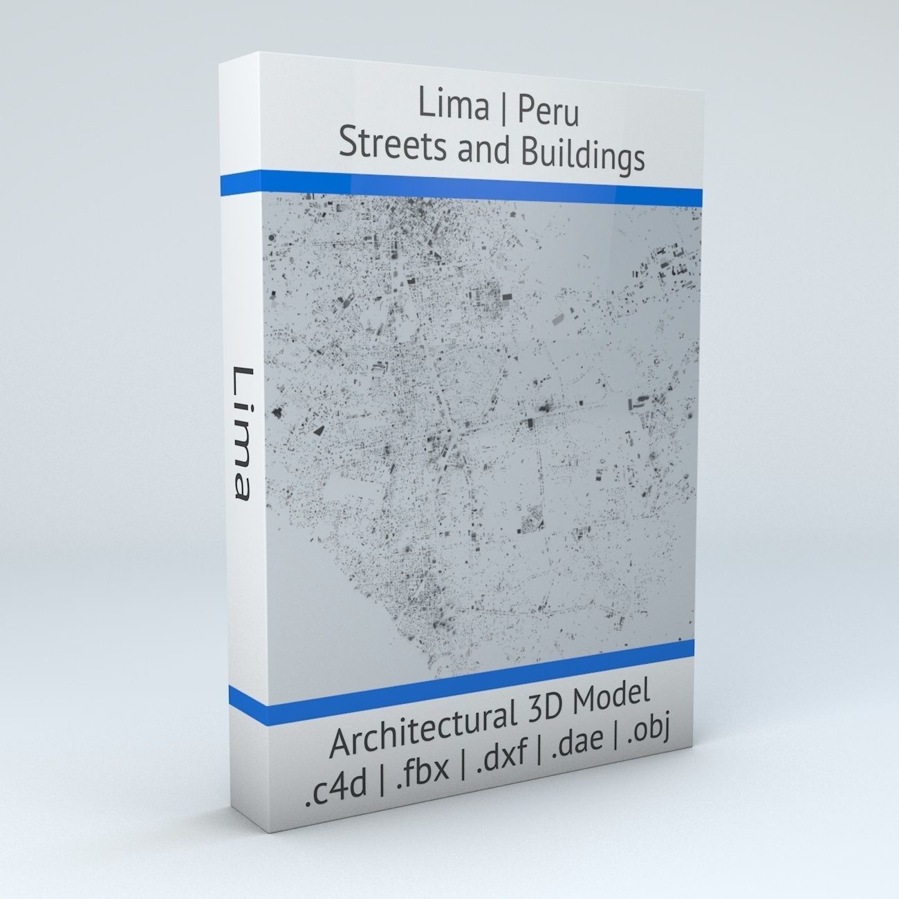 Lima Streets and Buildings 3D model