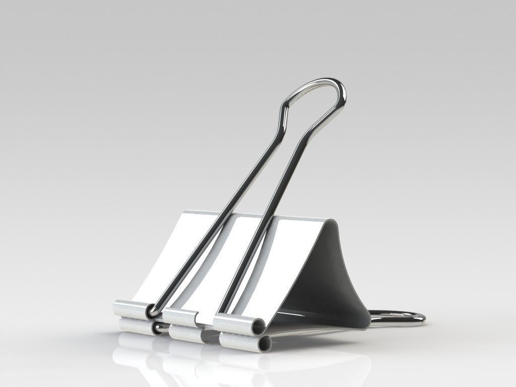 Binder Clip free 3D model CGTrader