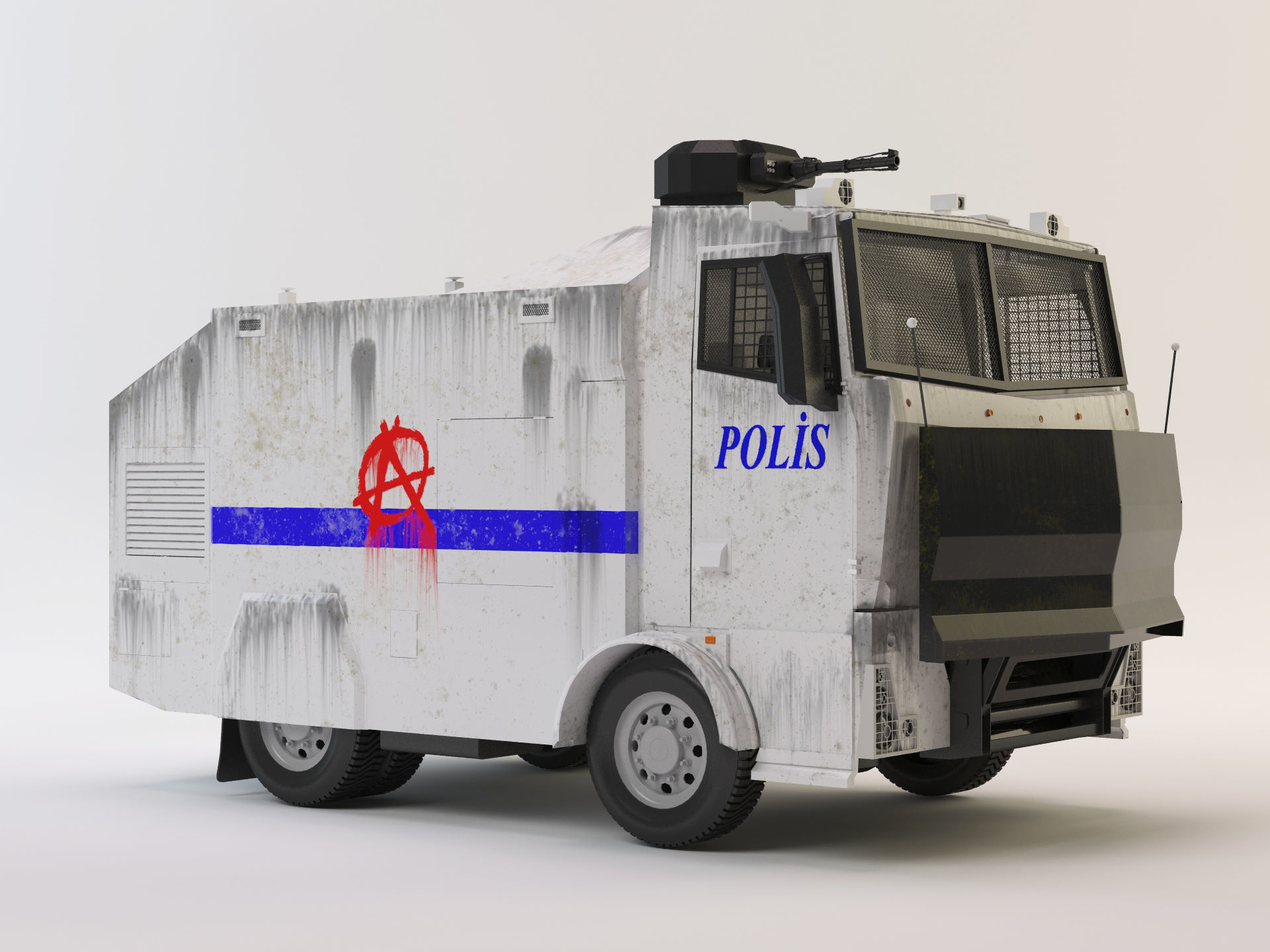 Turkish Riot Vehicles Toma - Turkish Police Vehicle For Riot Control 3D model | CGTrader