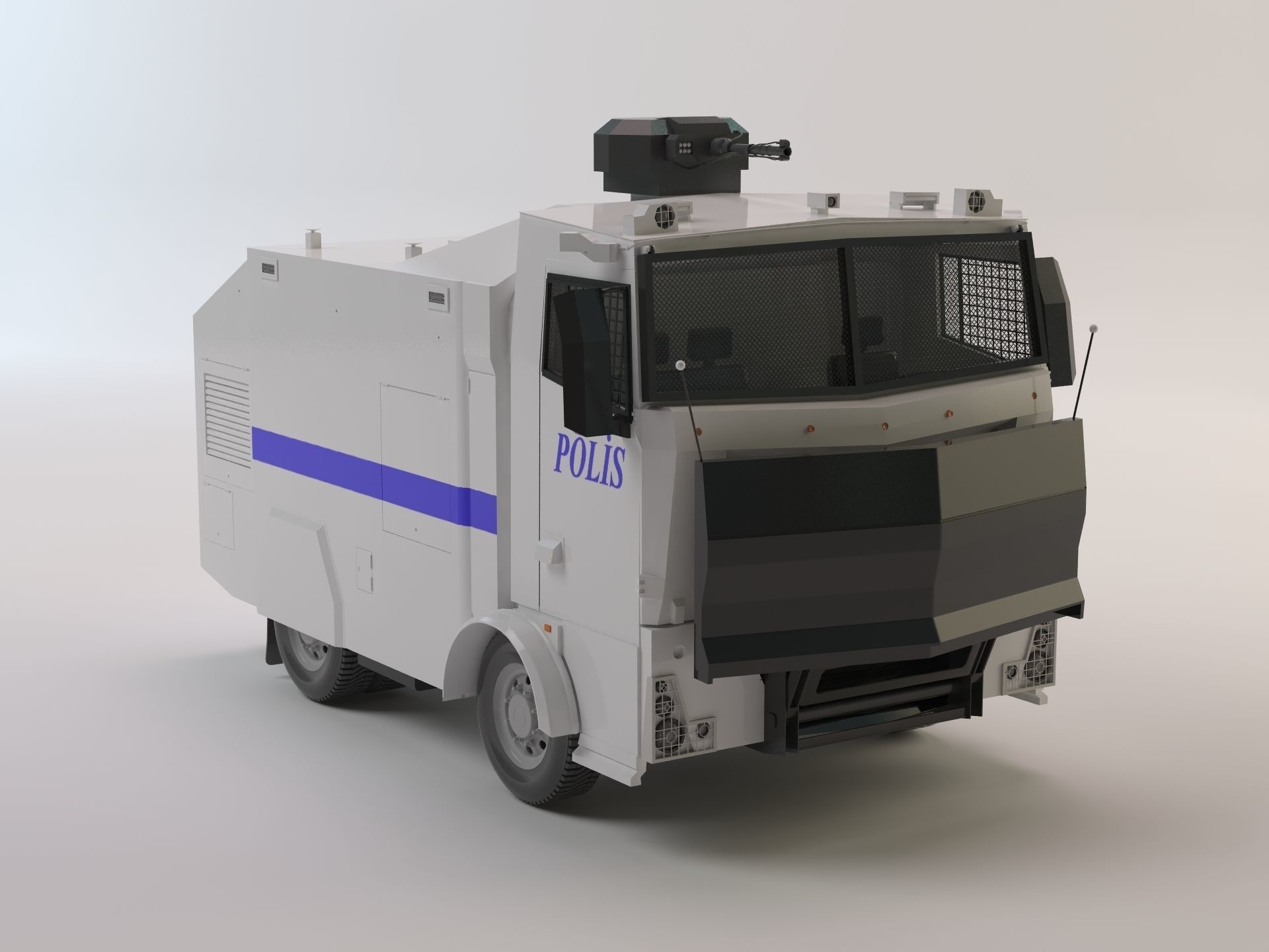Turkish Riot Vehicles Toma - Turkish Police Vehicle For Riot Control 3D model | CGTrader