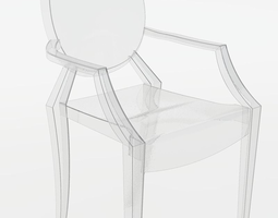 Ghost Chair By Philippe Starck 3d Model Ghost Chair By Philippe Starck 3d Model