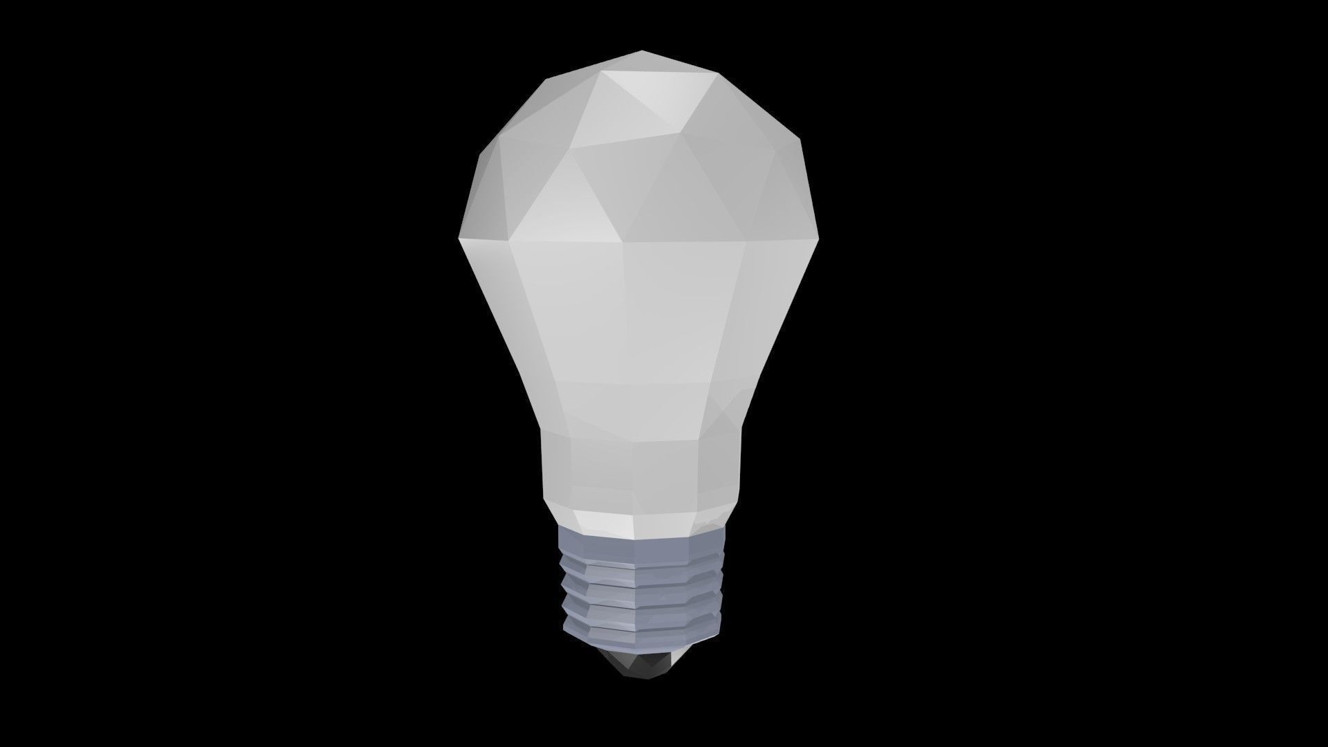Low poly bulb