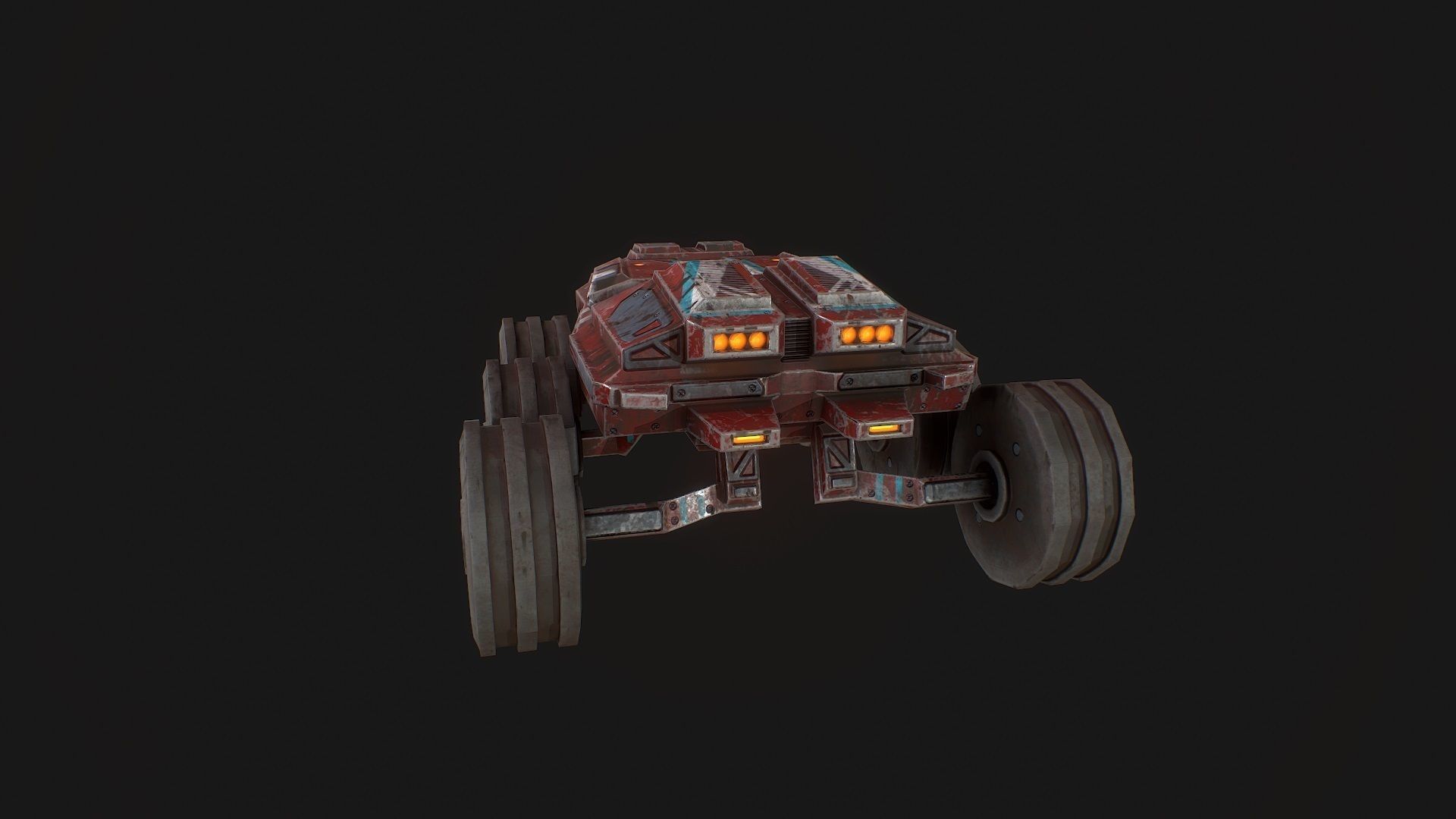 3D model Low poly sci fi rover model VR / AR / low-poly | CGTrader
