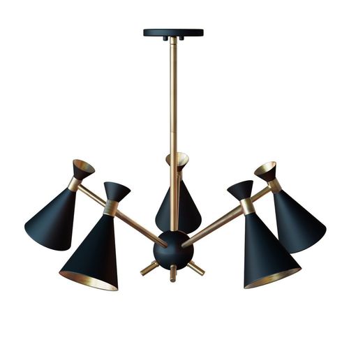 Model Draper 5 Light Chandelier By Design Craft Draper 5 Light Chandelier By Design Craft Model