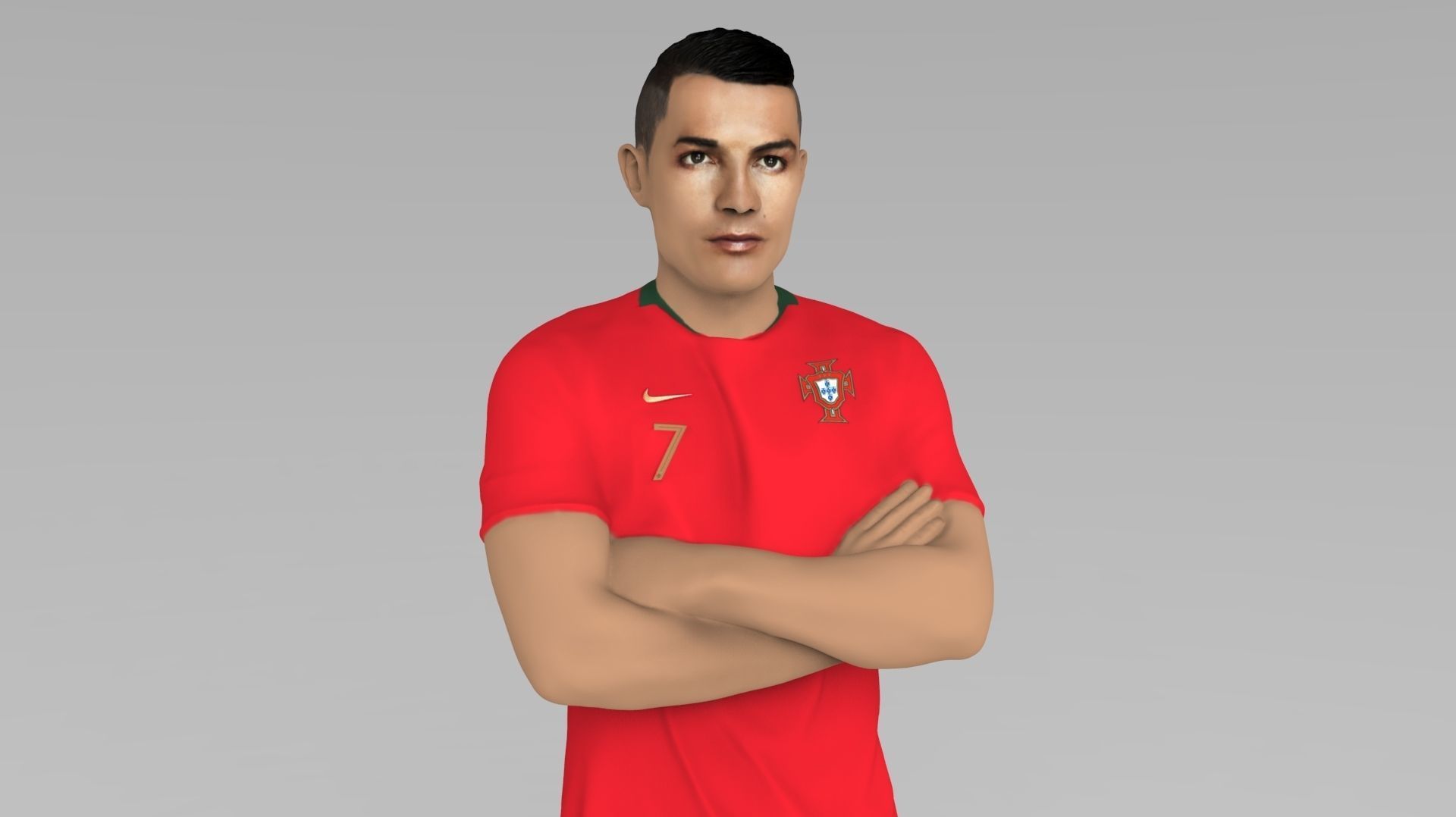 Cristiano Ronaldo Portugal ready for full color 3D printing