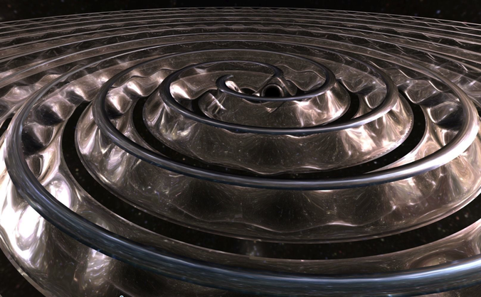 gravitational waves 3D model animated | CGTrader